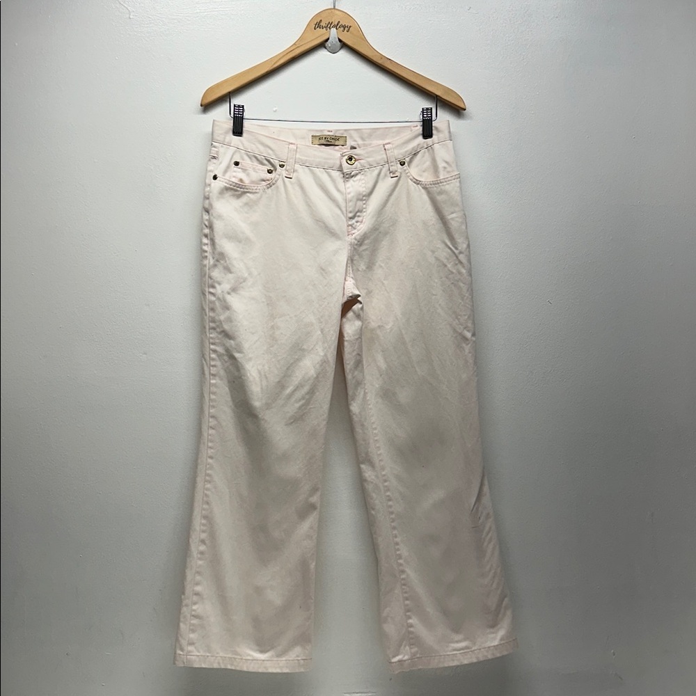 See By Chloe Paris Jeans Cotton 5 Pocket Straight Leg Pants Light Pink Size 31